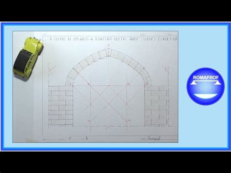 DISEGNO DEL PROSPETTO DI UN ARCO A QUATTRO 